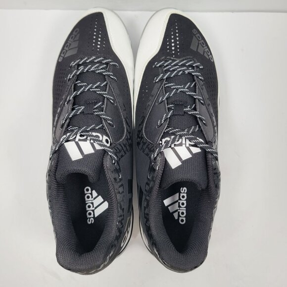 Adidas PowerAlley 4 Men's Black White Baseball Cleats Q16481 US Size 13 NWB - Picture 9 of 10